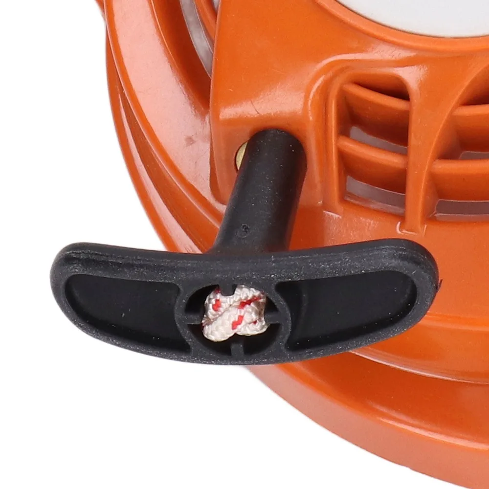 Orange Pull Starter Assembly ABS Compact Recoil Starter Assembly Easy to Install Rewind Starter Assembly for Stihl HS81T HS86R