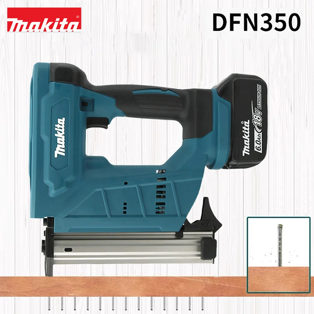 Makita DFN350 Lithium Nail Gun Straight Nail Gun Pneumatic Woodworking Tray Finish Brushless Lithium Battery Electric Nail Gun