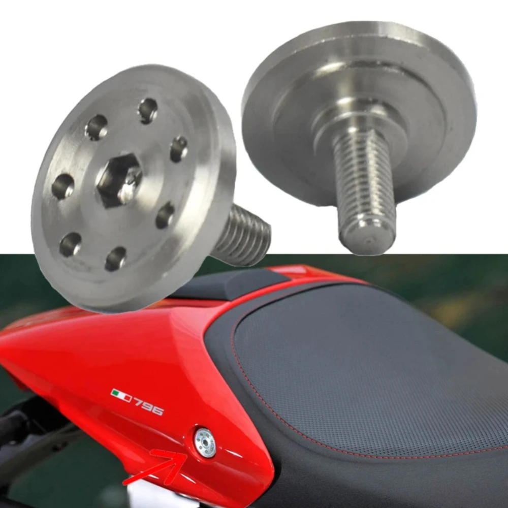 Motorcycle Fairing Cover Stainless Steel Hole Cover Screws For Ducati 696 695 796 795 M1100 Motorcycle Rear Seat Hump Fixed Bolt