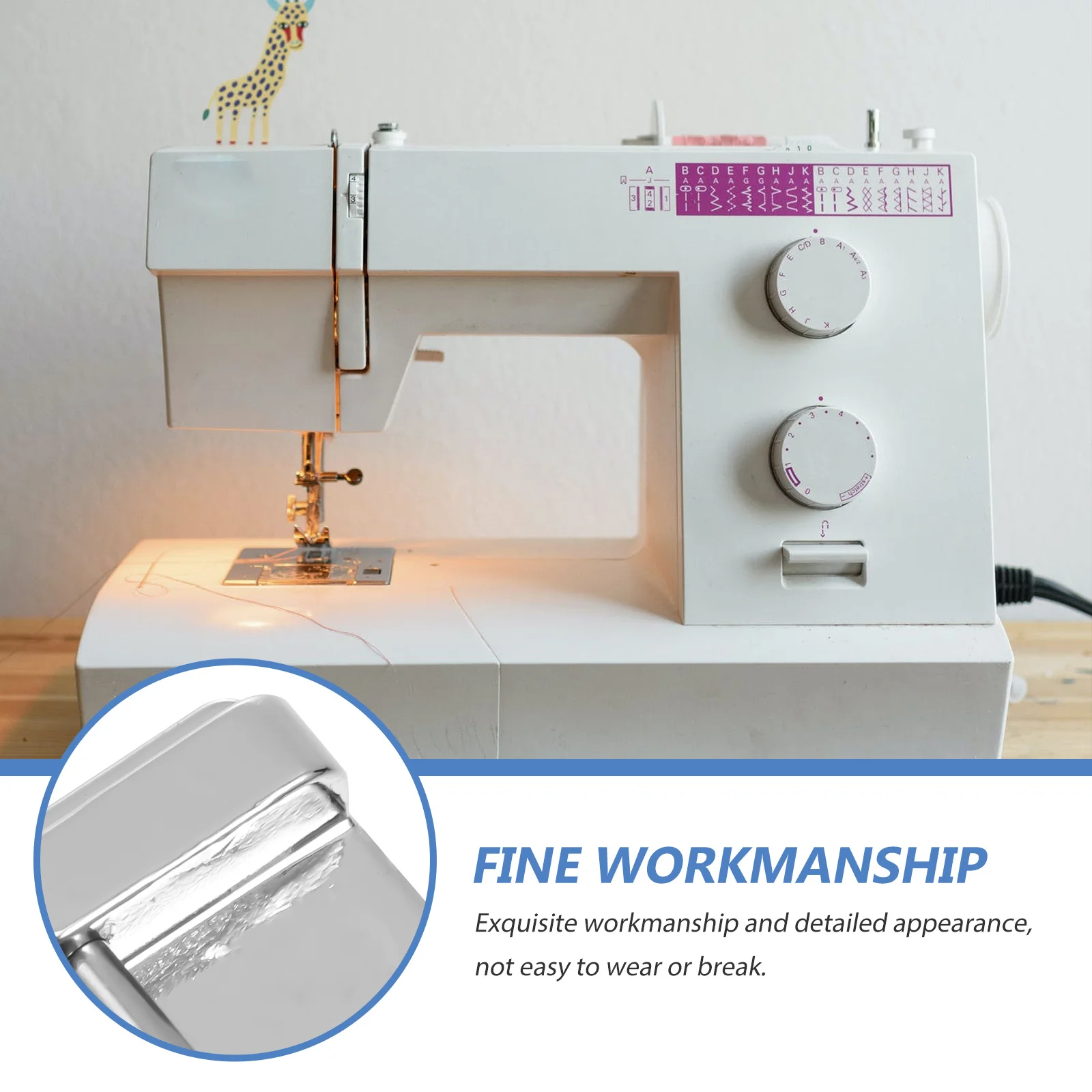 2 مجموعات ماكينة خياطة إبرة مزدوجة Pintuck طقم الضغط الفولاذ المقاوم للصدأ التوأم الإبر أدوات خياطة المحمولة المهنية #3