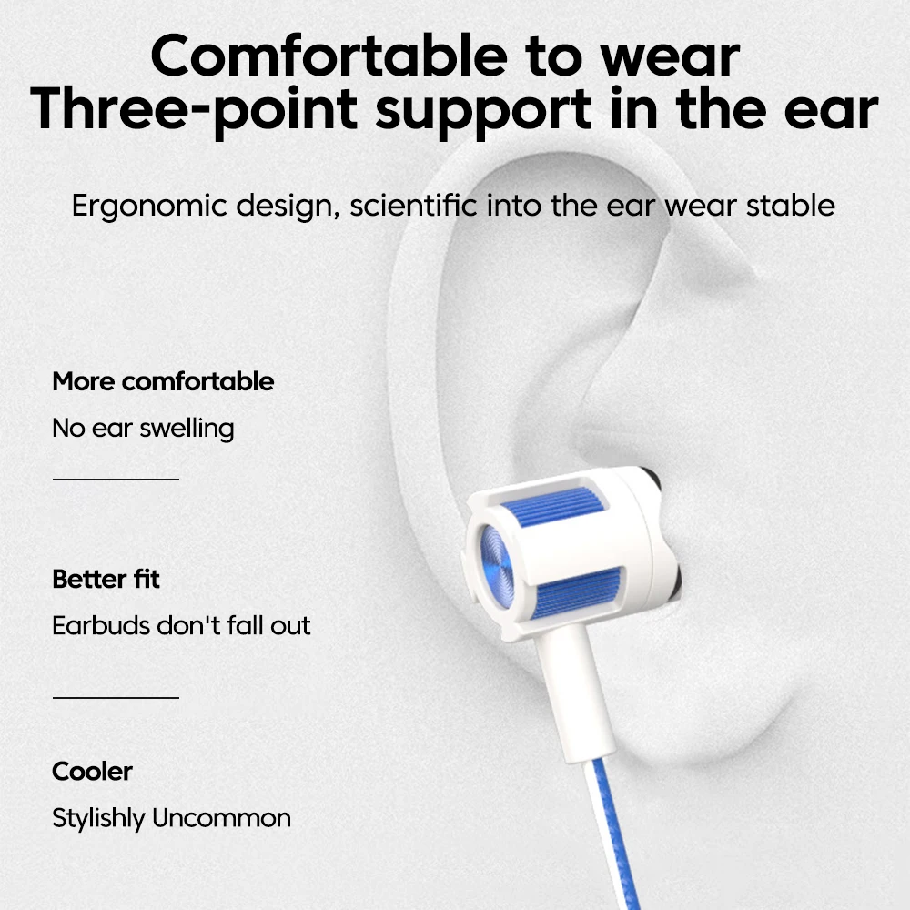 Fones de ouvido com fio de 3,5 mm, tipo over-ear, HiFi, com controle de chamadas e microfones, para celulares, tablets e laptops.