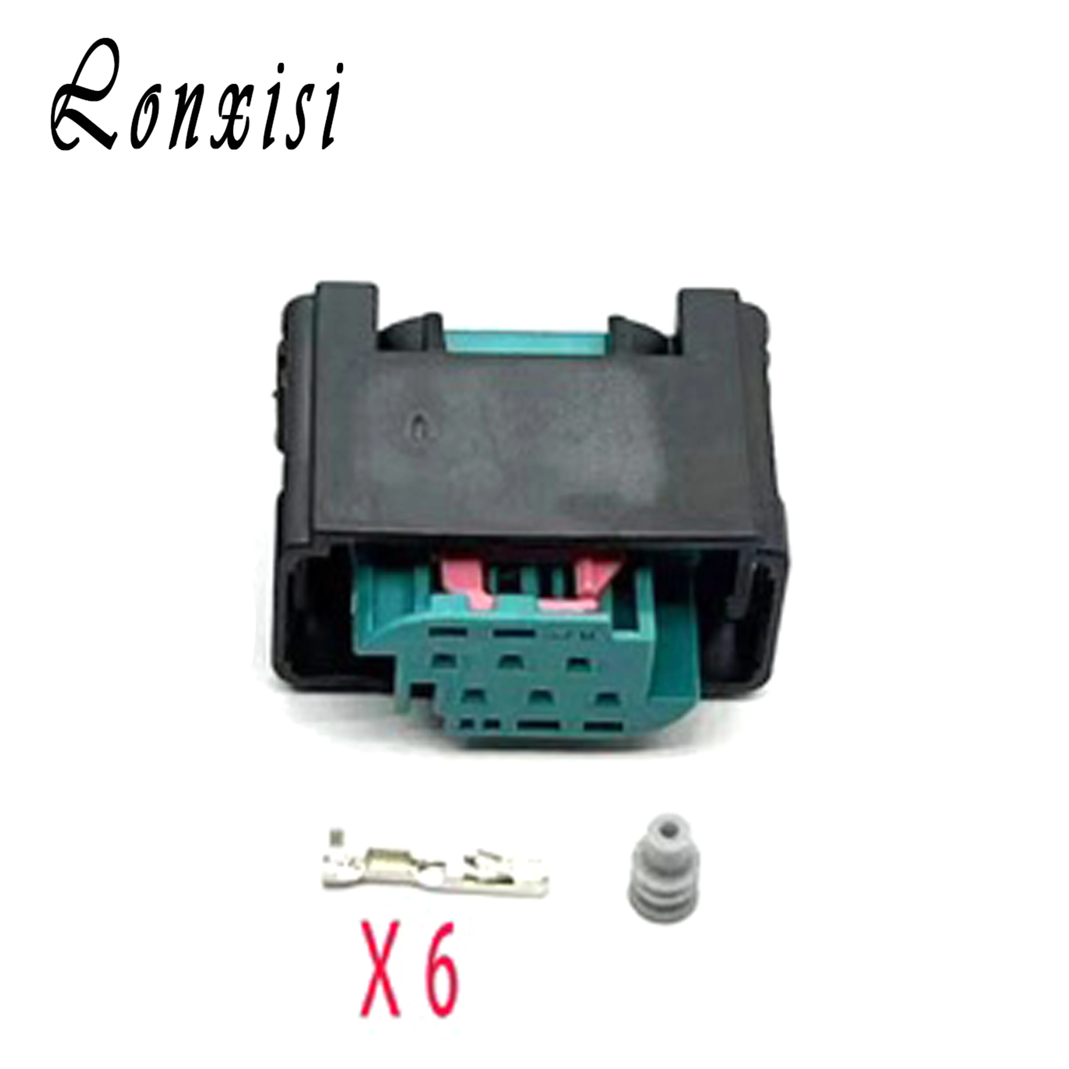 6 Pin 1-967616-1 1-967587-3 Accelerator Pedal Wiring Connector Socket Male Female Plug