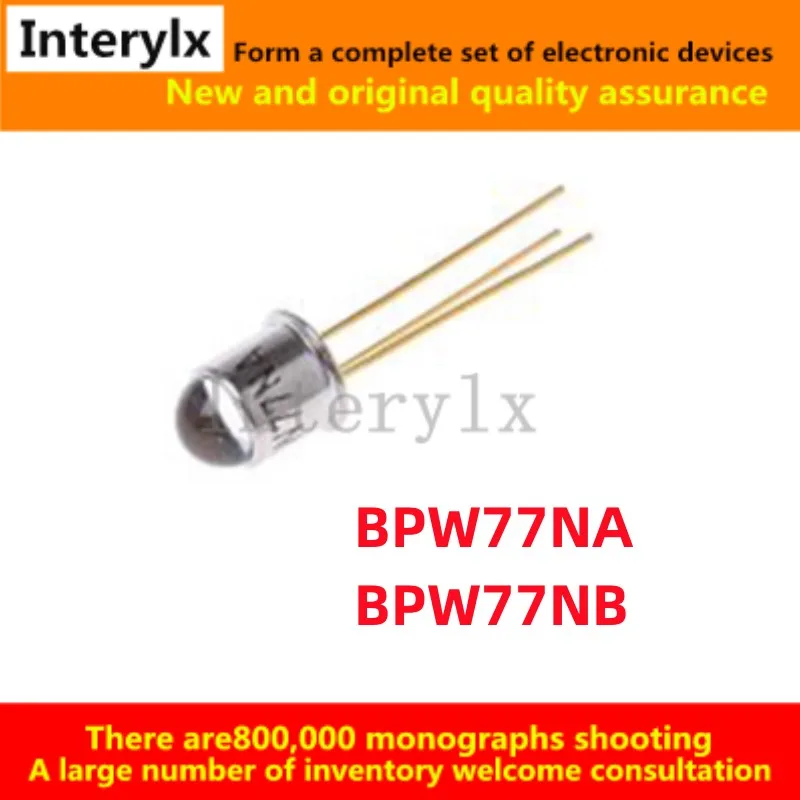 5Pcs/Lot Original BPW77NA BPW77NB BPW77 VBPW77NB Silicon NPN phototransistor 850nm Photosensitive receiver half angle ±10°