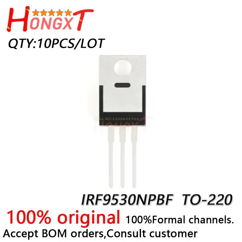 10PCS 100% NEW Original IRF9530NPBF MOSFET P - 100V/14A TO-220.