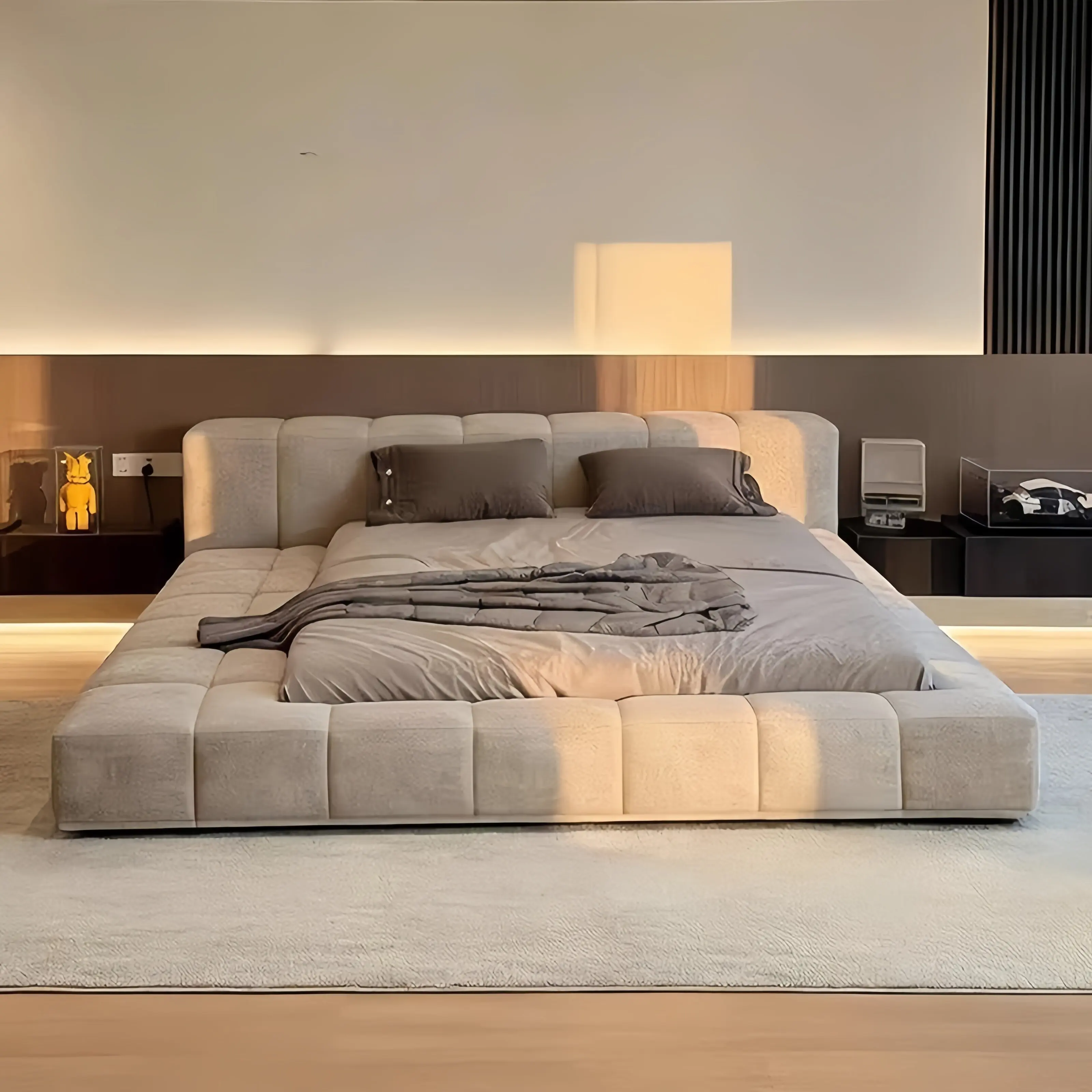Minimalist Lightweight Bed Bedroom Universal College Conference Bed Mid Century Couple Princess Couple Muebles Unique Furniture