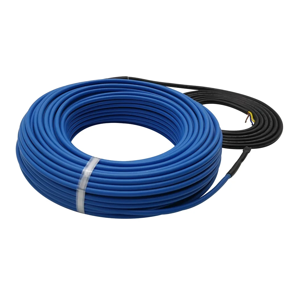 Minco Heat 200~240V 50/60Hz 15w/m Heating Cable Twin Conductor Under Electrical Wire for Underfloor Heating with Thermostat