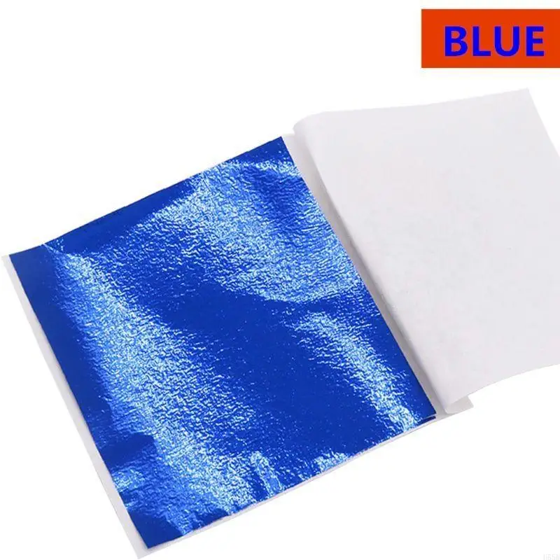 H55B 10 szt. Naśladowanie złotego liścia folii sztuki papier rzemieślniczy Złożenie Copper Diy