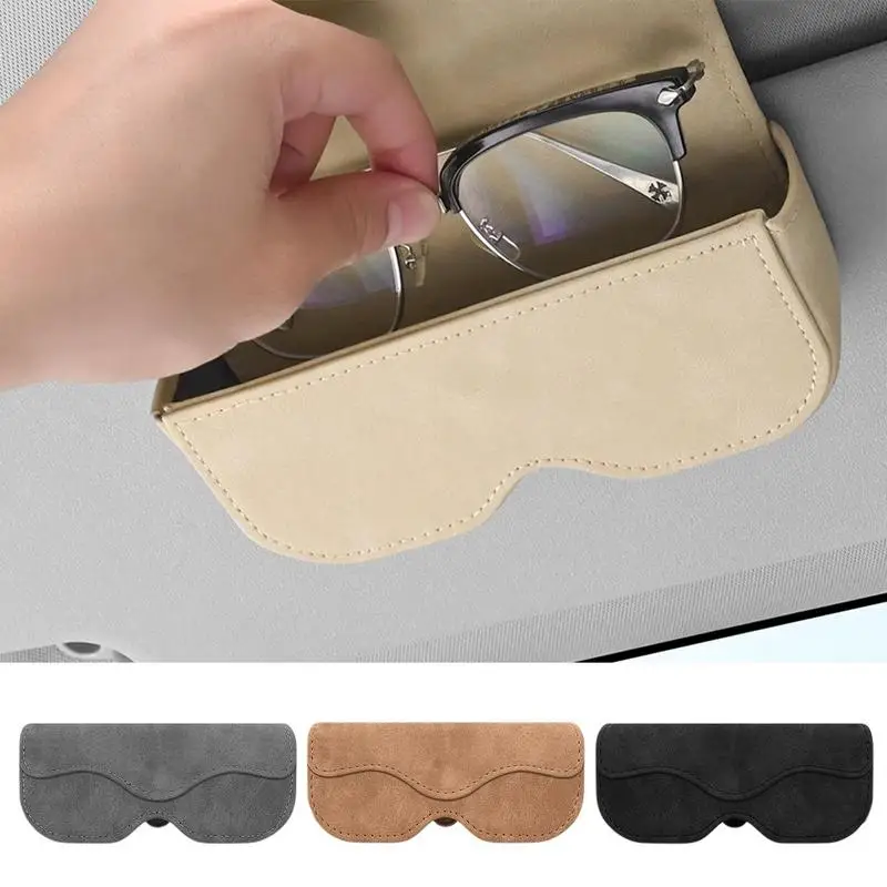 Car Glasses Case Auto Sun Visor Glasses Holder Sunglasses Clip Card Ticket Holder Auto Accessories Car Sunglasses Holder box