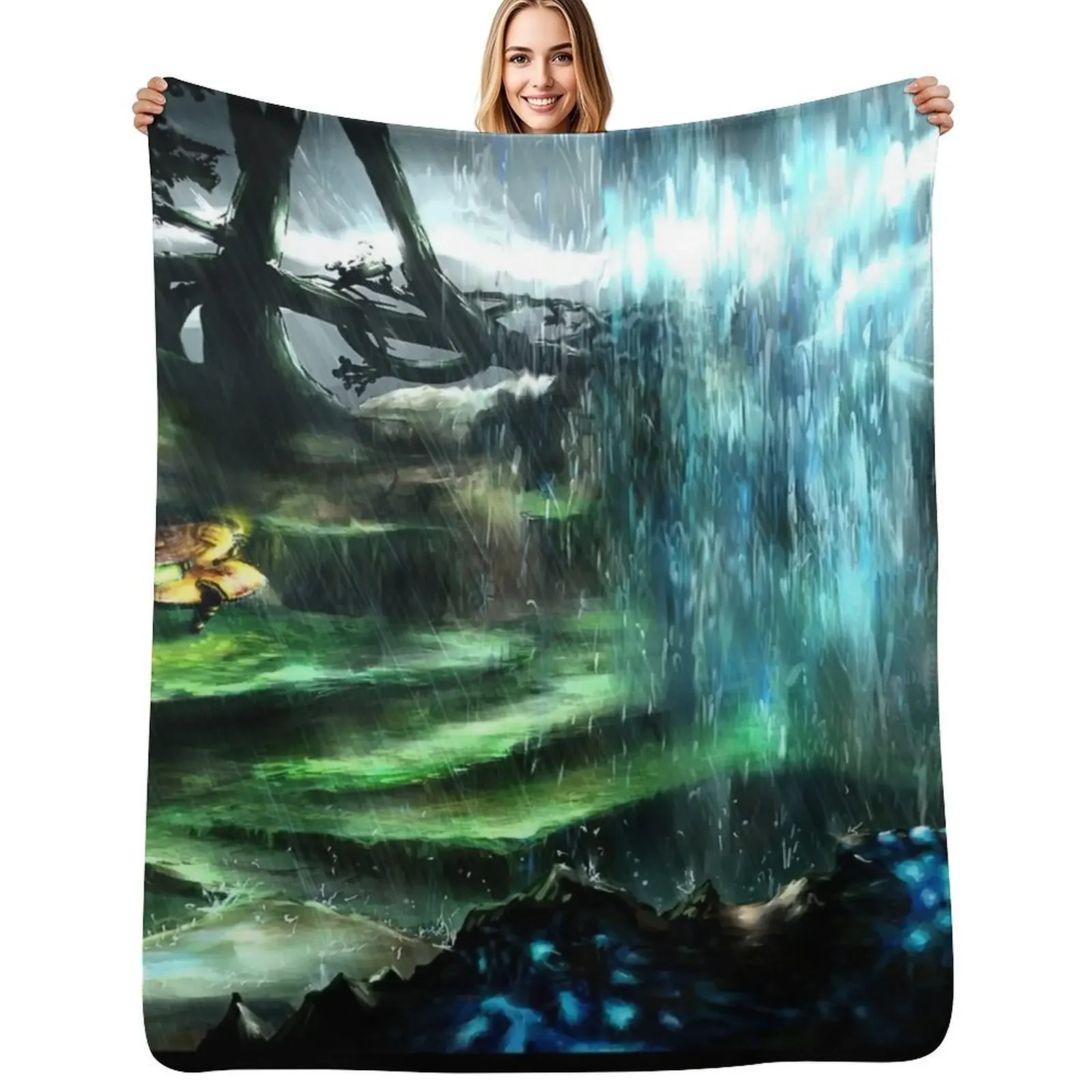 

Metroid Metal: Tallon Overworld- Where it all begins Throw Blanket cosplay anime Thermal Decorative Throw Blanket