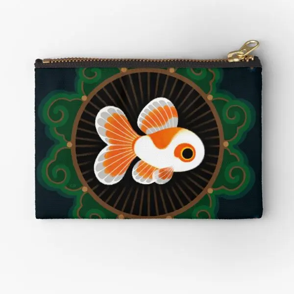 

Butterfly Goldfish Zipper Pouches Pocket Packaging Cosmetic Money Small Socks Storage Men Bag Pure Coin Underwear Wallet