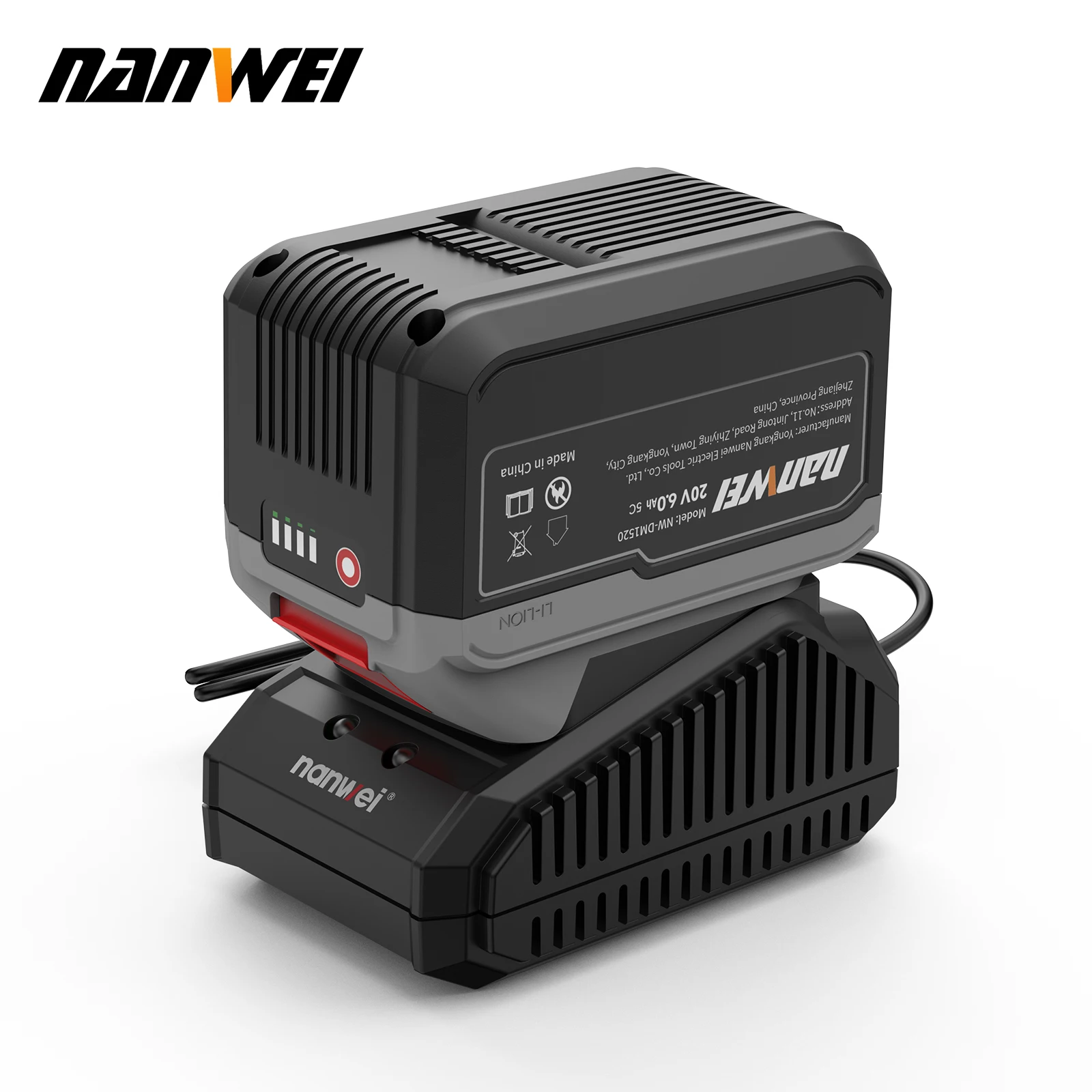 NANWEI-Chargeur de batterie pour perceuse électrique, tournevis, outils électriques