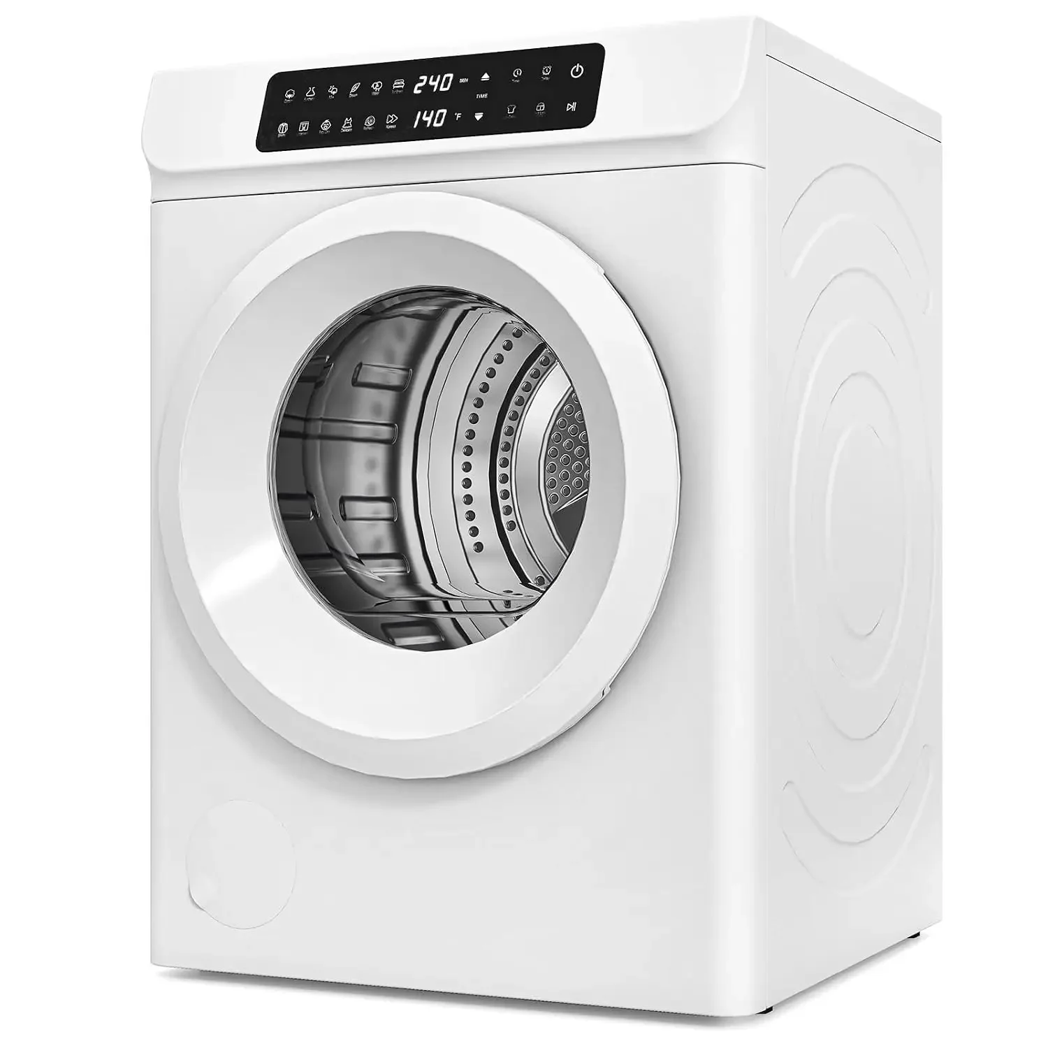 3.6 CU. FT Clothes Dryer, Large Capacity Laundry Dryer with 12 Drying Modes & Stainless Steel Tub, Dryer Machine,, Customized