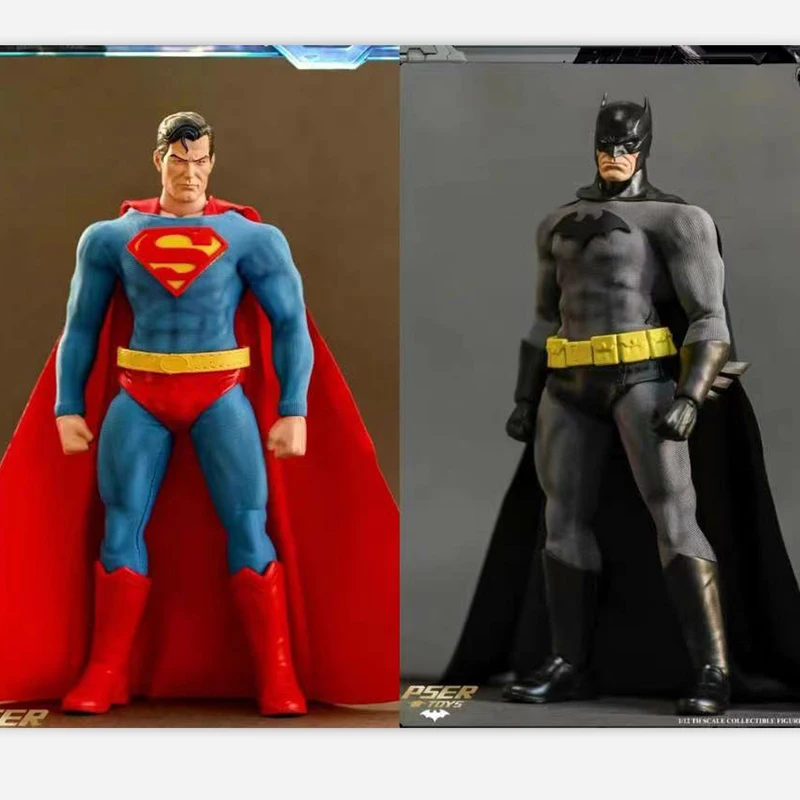 Psertoys Pser-B002 1/12 Scale Male Soldier Superman Batman - Classic Comic Version Full Set 6-Inch Action Figure Model Gifts