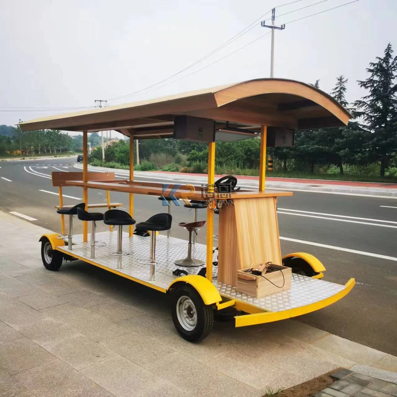 2023 Food Shop Outdoor Party Bike Drinking Bar Vender Cart For Beer Touring