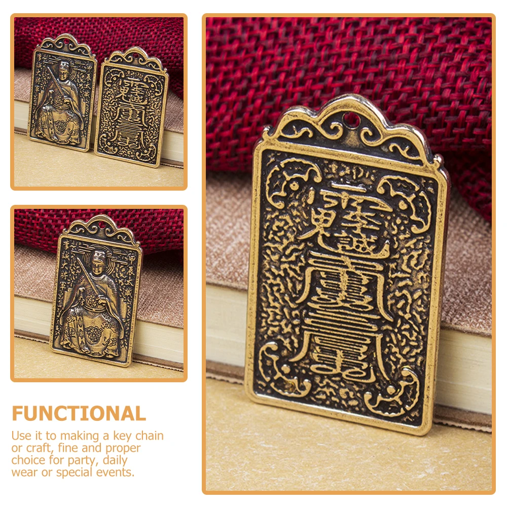 

1 Piece Keychain Copper Alloy Pendant Token Keyring Chinese Amulet Fengshui Keychain Ornament Decor Jewelry Accessories