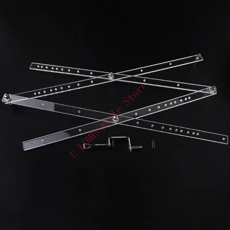 63HF Easy Carry  Foldable Rulers 50cm Scale r Artist Pantograph Copy Rluers for Office