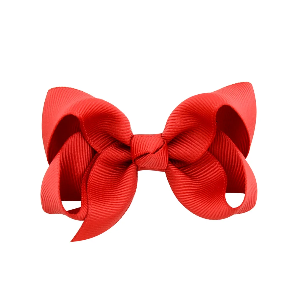 1 Stück Gros grain Band Schleifen Haars pange 3 Zoll für Kinder Mädchen einfarbig Bowknot klassische Blase Bogen Haarnadeln Haarschmuck