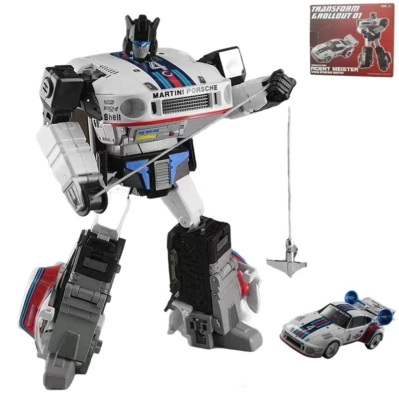 Figura de acción del agente Mister Jazz Car, juguete de colección de regalo, transformación maestra, Rollout, TnR, TR-01, TR01, G1, 16CM