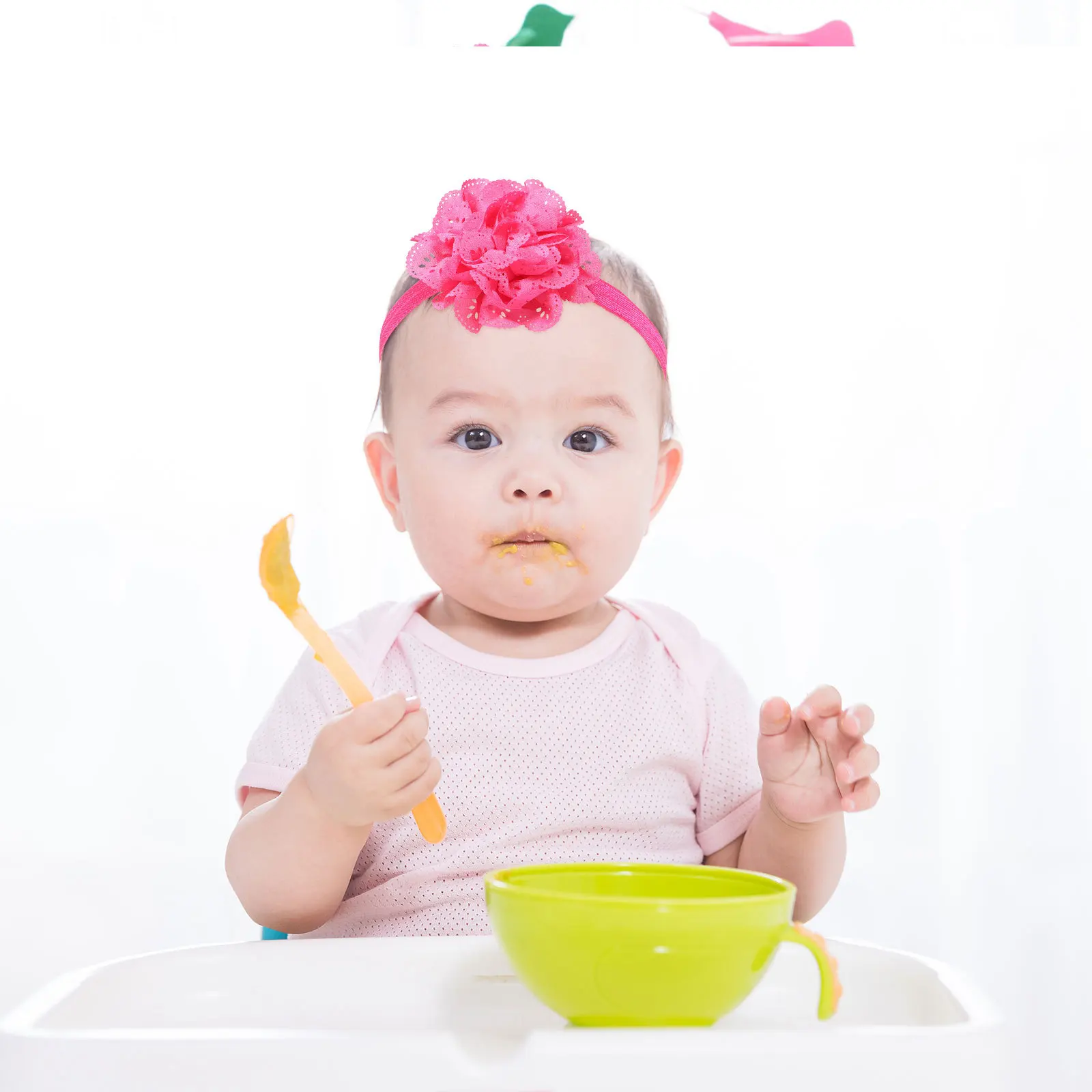 

1Pcs Tutu Skirt Baby Girls Photography Props Newborn Birthday Dress Headwear Size M Rosy Easy Wash Stain Resistant Durable