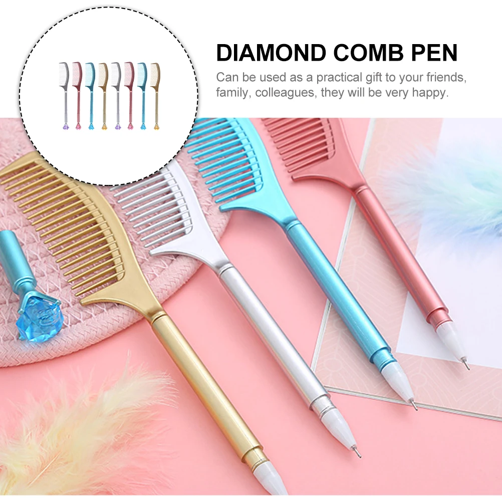 

Fine Water-based Sign Pen Ink Comb-shaped Writing Fountain Plastic Student Pens Ball Point