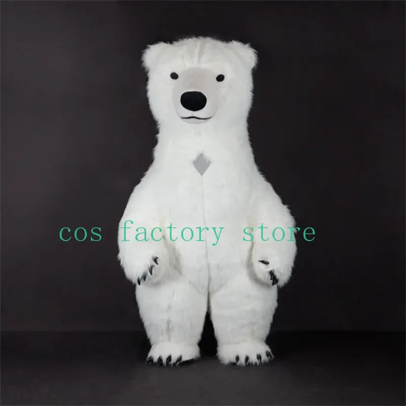 Air Inflatable Polar Bear Mascot Costume for Advertising Wedding Customize Mascot Costume Animal Costume White Bear