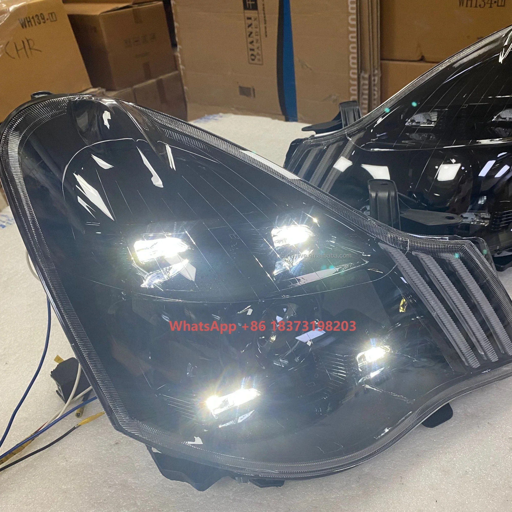 2008  Sylphy  Sentra Angel Eyes LED Head Lamp Head Lights Front Light for NISSAN