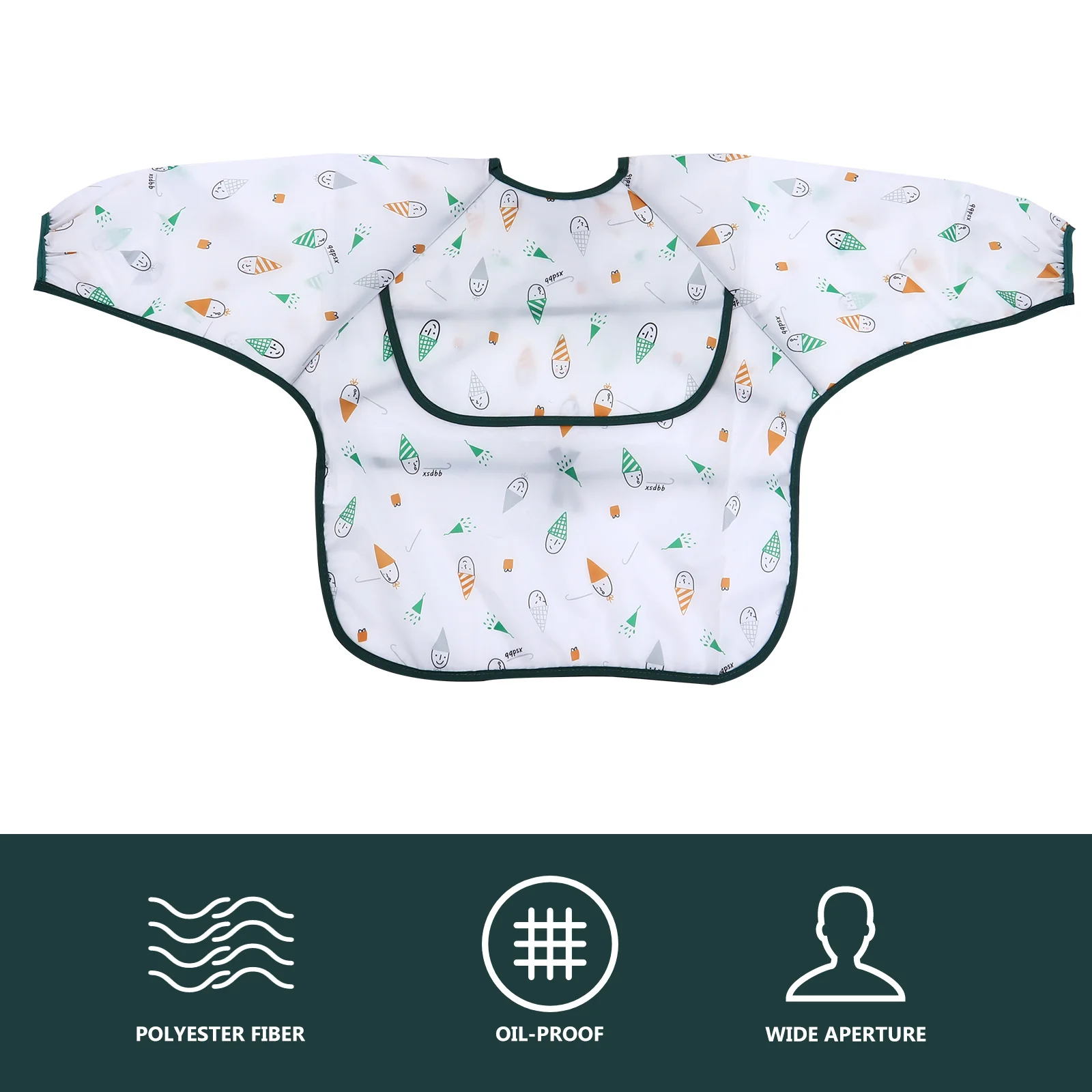 

Cartoon Pattern Waterproof Baby Overclothes Long Sleeve Dining Bib Adjustable Neck for Infant Kids Feeding Eating Smock Baby