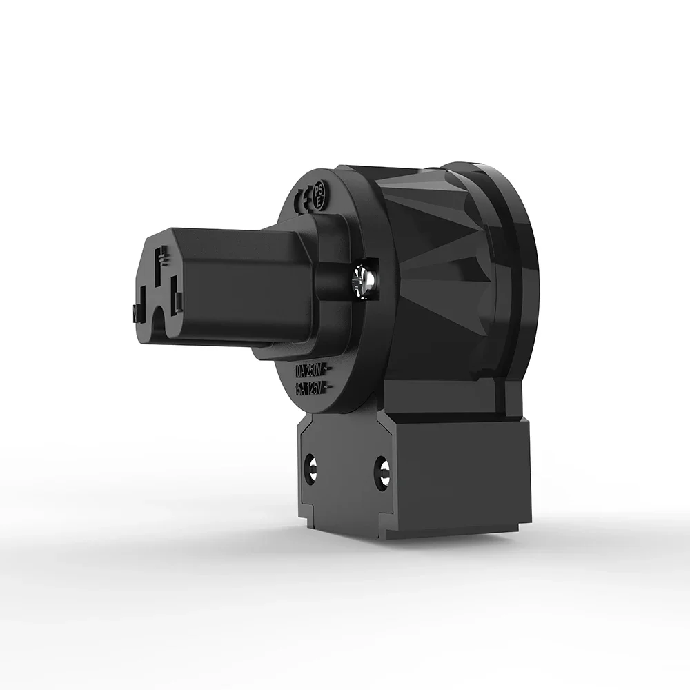 Viborg LE505R LM505R LF505R 100% Pure Copper Schuko Power Plug Rhodium Plated Right Angled Schuko 90dgree 90° Power Connector - Image 6