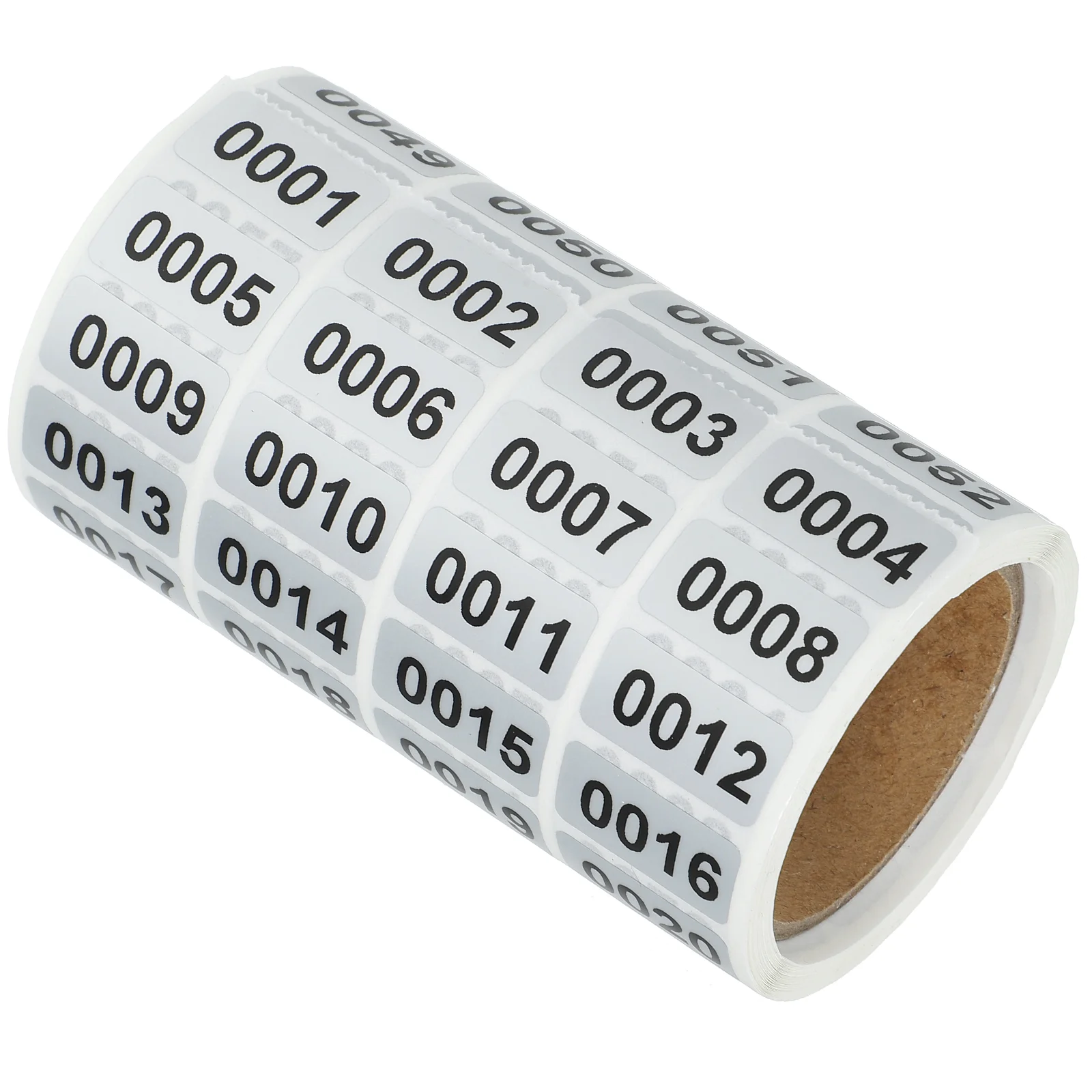 Numbered Stickers Nail Label Dry Glue Labels Racing Decals Pvc Inventory Tags Rectangular