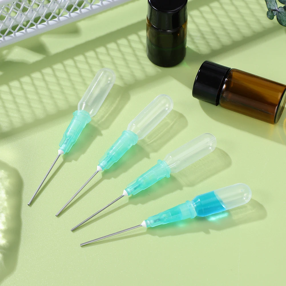 

6pcs Dropper Straws for Essential Oil Perfume Bottles Stainless Steel Lab Tools Needle Oiler Mini Pipette Liquid Transfer