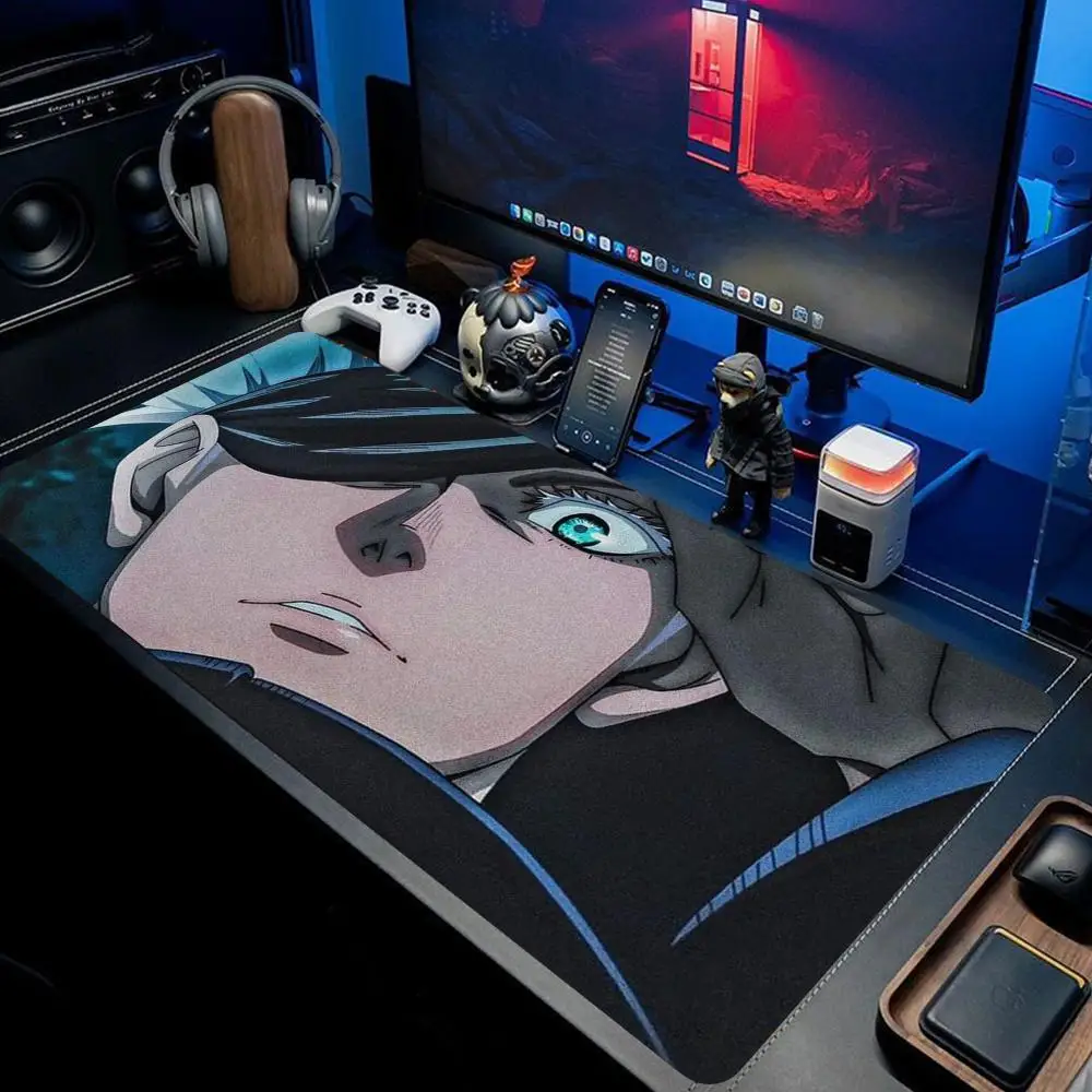

‘XAXC’Anime Jujutsu Kaisen Mouse Pad XXL Gaming Accessories Office Gamer Keyboard Desk Mat Non-Slip Laptop Satoru Gojo Mousepad