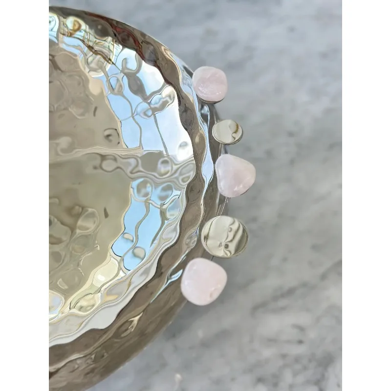 The high-end unique style of metal silver finished chocolate tray is specially designed for the luxury service of chocolate