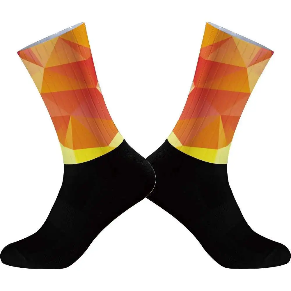 Cycling Sports Aero Socks Silicone Non-slip Pro Bicycle Socks 2024 New Summer Cool cycling  socks image 2