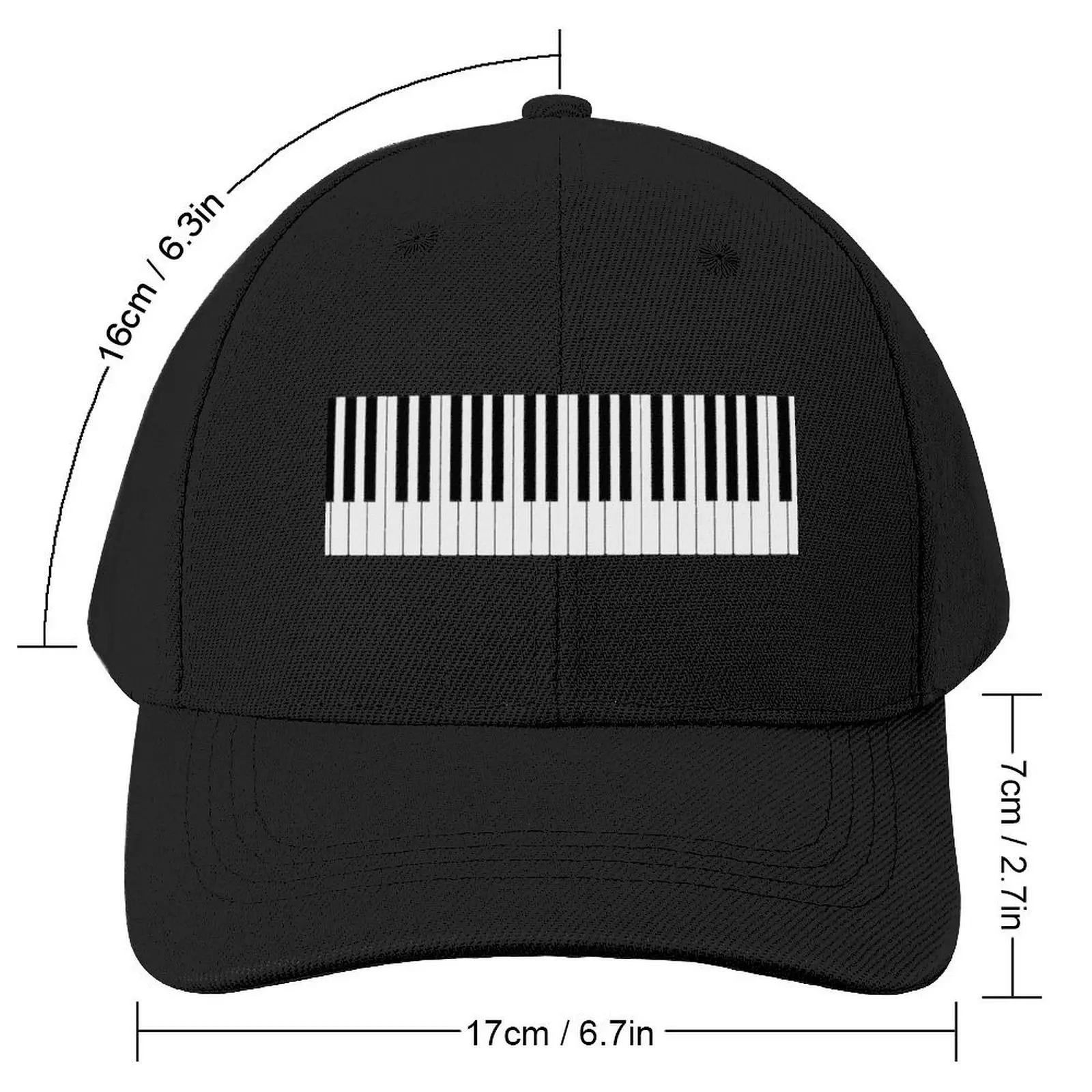 Cool Piano Keyboard Duvet Cover Musical T-Shirt Baseball Cap Rave party Hat Men's Caps Women's