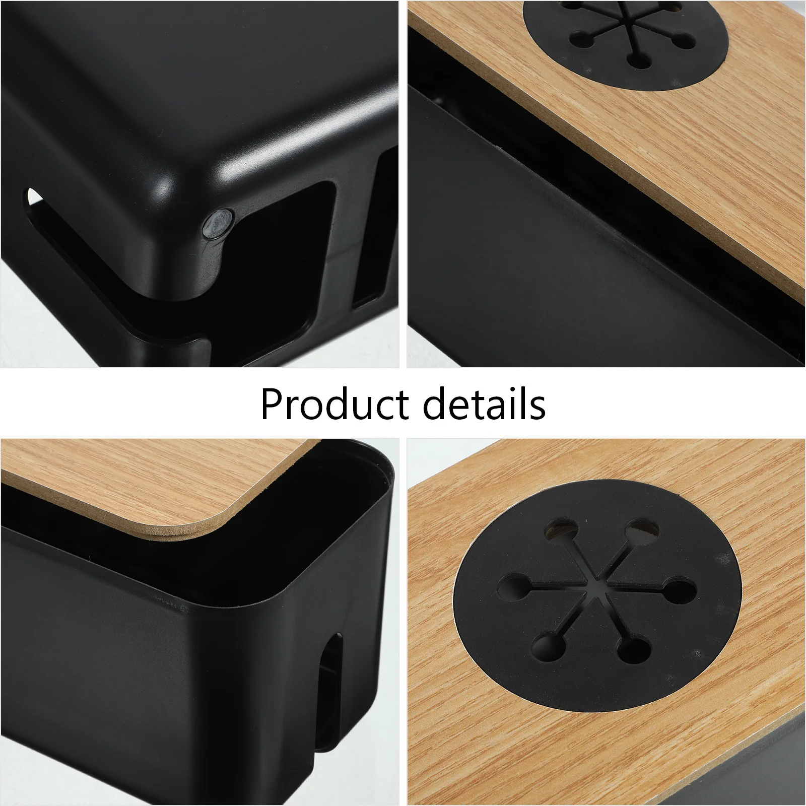 

Power Cord Organizer Box Socket Storage Wire Management Desktop Electric Cord Hider Multi-Functional Plug Cable Box For Home