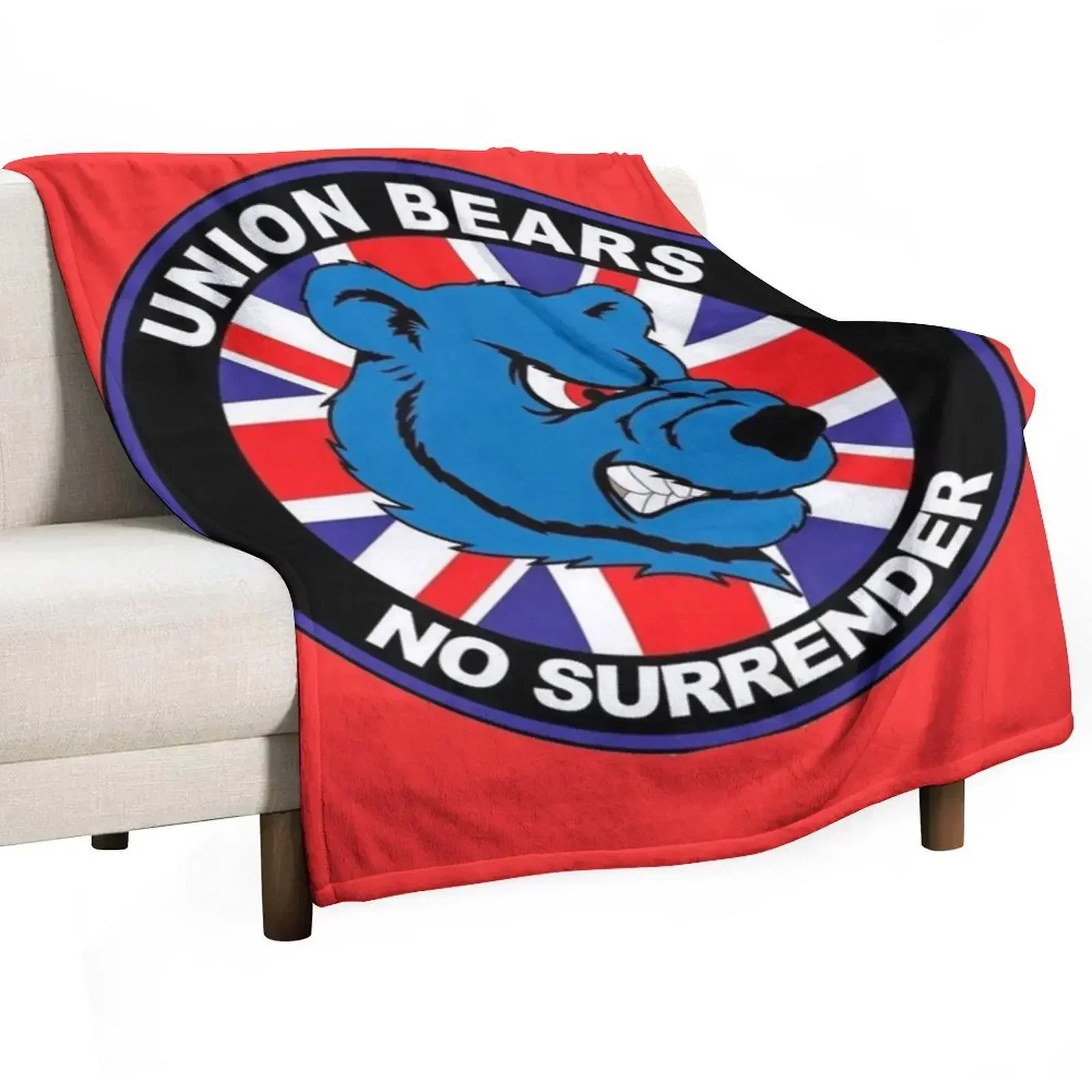 union bears rangers Throw Blanket Hair Vintage Blankets