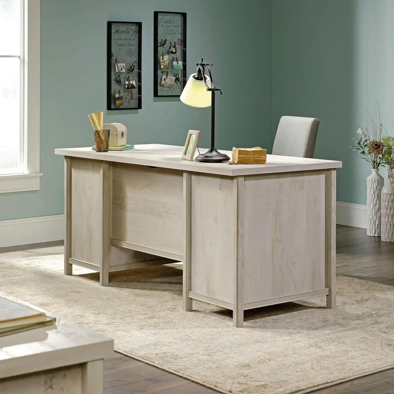 Costa Executive Desk, l: 65.12 "x B: 29.53" x h: 30.0 ", Kreide kastanien finish