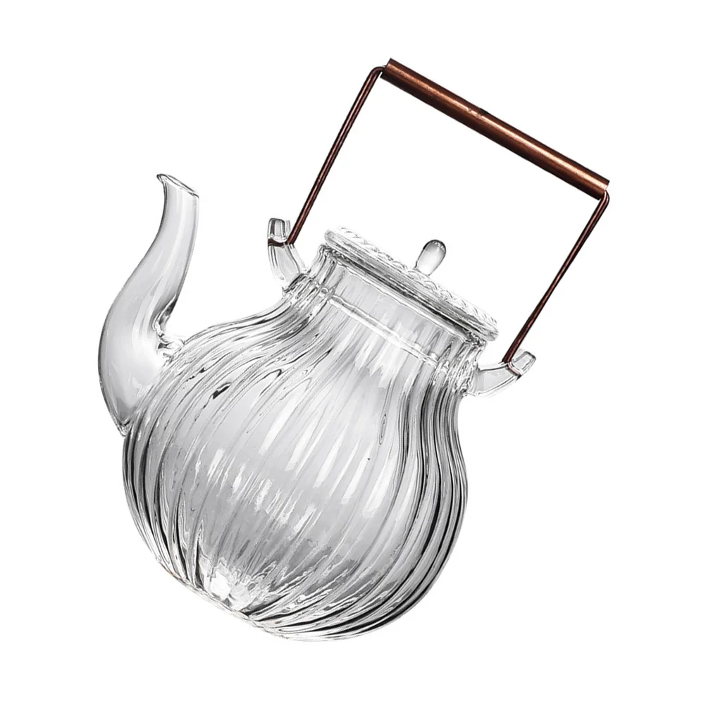 

Heat-Resistant Glass Tea Kettle Large Capacity Simple Elegant Stovetop Teapot for Home Convenient Water Kettle