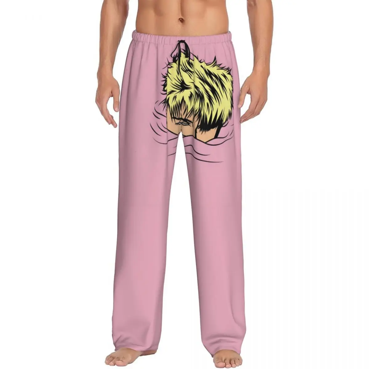 

Custom Printed Rapper Mgk Lost Americana Pajama Pants for Men Sleep Sleepwear Bottoms with Pockets