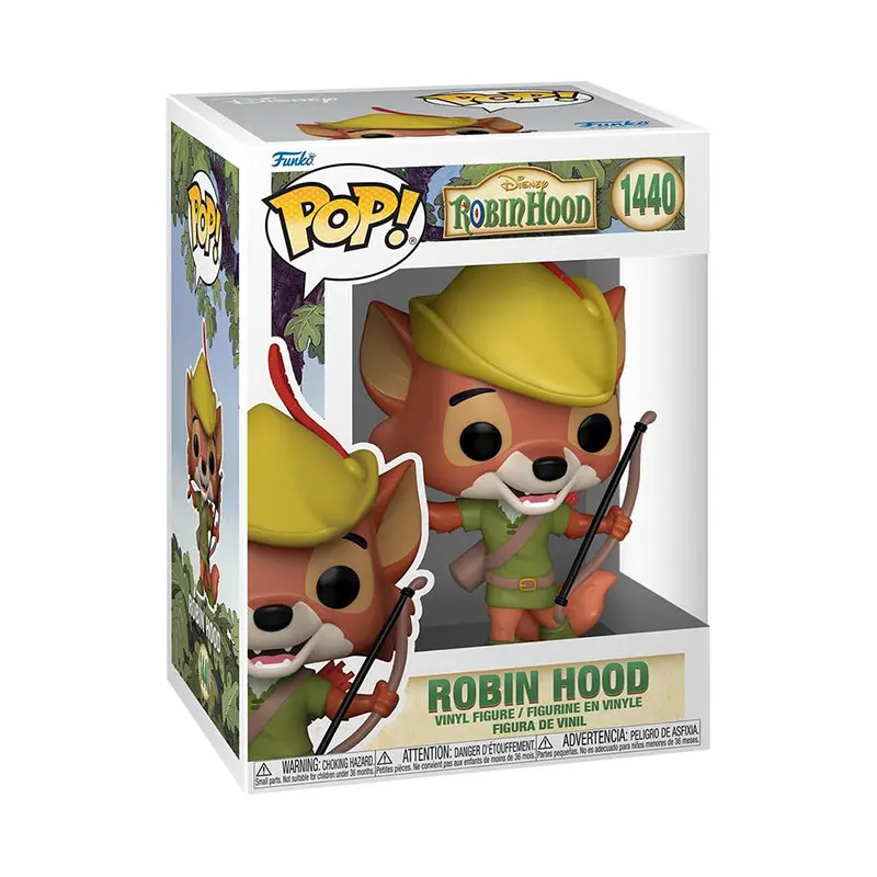 Funko Pop Disney Robin Hood ตัวเลขการกระทําอะนิเมะสัตว์ของเล่นการ์ตูนสะสมรูปสัตว์ตุ๊กตาของเล่นเด็กของขวัญ