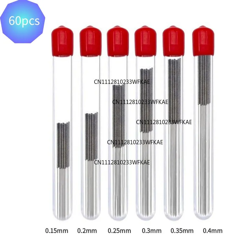 60 pcs/100 pcs 3D printer nozzle cleaning needle mk8 nozzle pass needle e3d copper nozzle cleaning needle