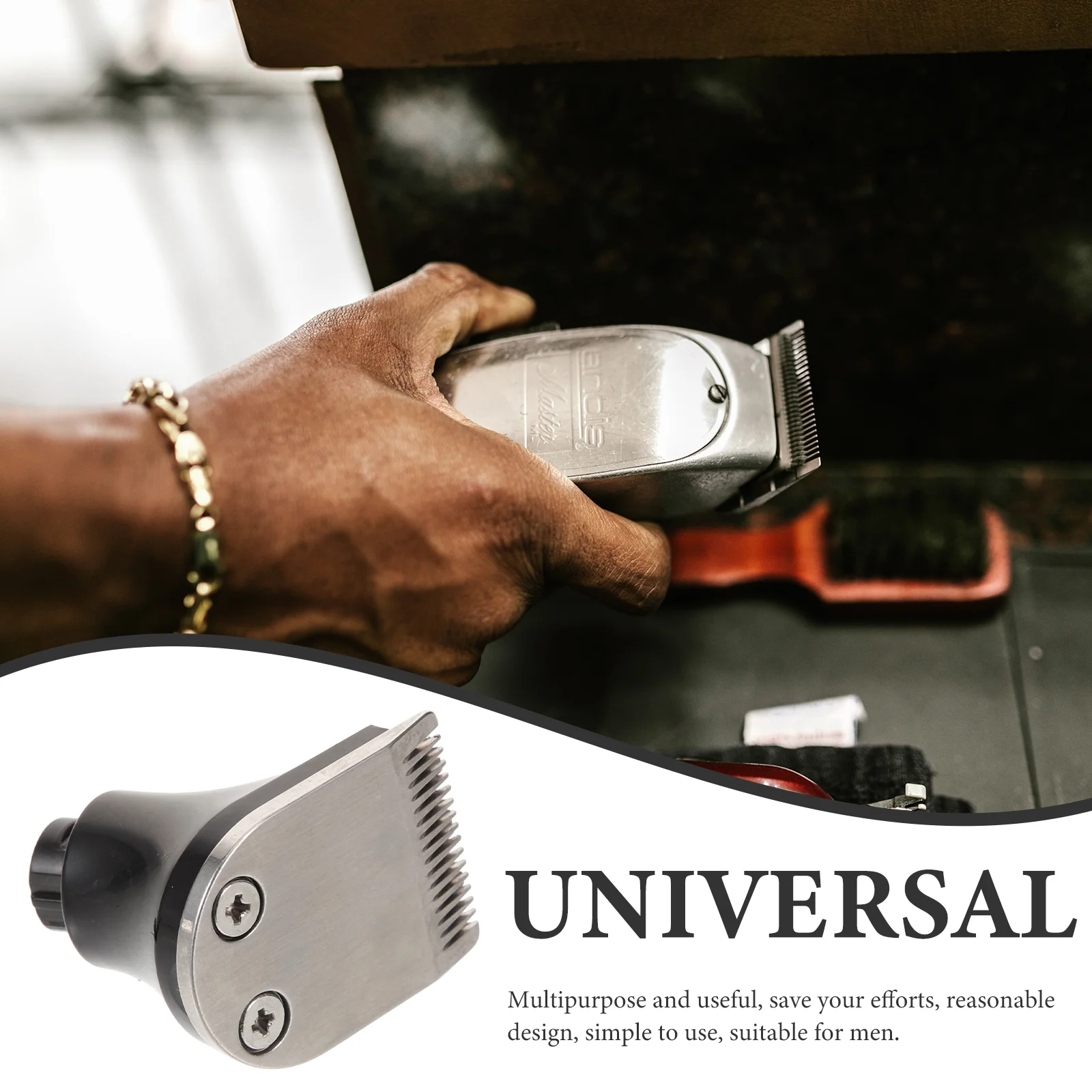 ที่ถอดออกได้เครื่องโกนหนวดไฟฟ้าหัวเปลี่ยน Universal Mens มีดโกนสําหรับโกนหนวดผม Clipper อุปกรณ์เสริมพลาสติก Man