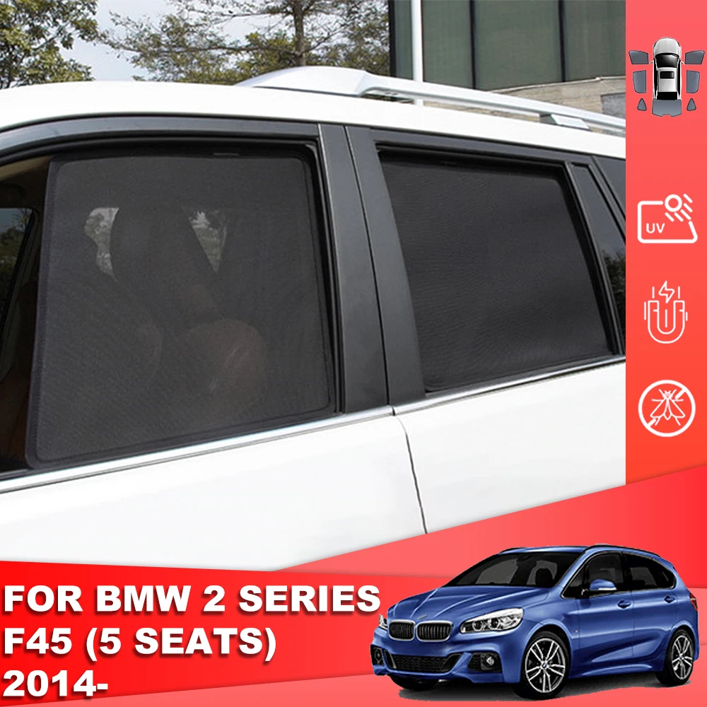 

For BMW 2 Series Active Tourer F45 2013-2021 Car Sunshade Shield Rear Side Baby Window Sun Shade Visor Front Windshield Curtain