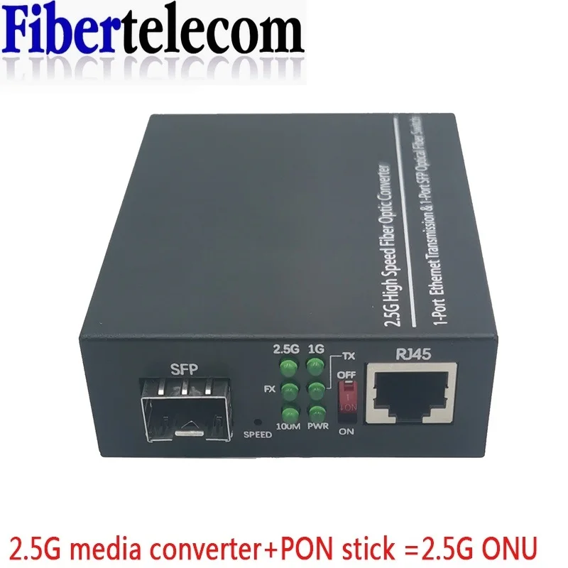2.5G SmartAX MA5671A Pre-Owned Gpon Xpon ONU STICK OpenWrt Firmware with Heatsink | 2.5G SFP RJ45 Media Converter