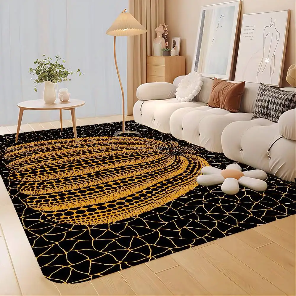 Yayoi Kusama Hallway Carpet Non-Slip Laundry Room Mat Laundry Decor Balcony Child Living Room Toilet Rug