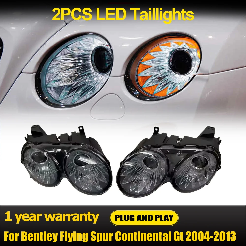 

Обновление полностью светодиодных фар в стиле кристаллов и бриллиантов, фара для Bentley Flying Spur Continental GT, налобный фонарь 2004-2013