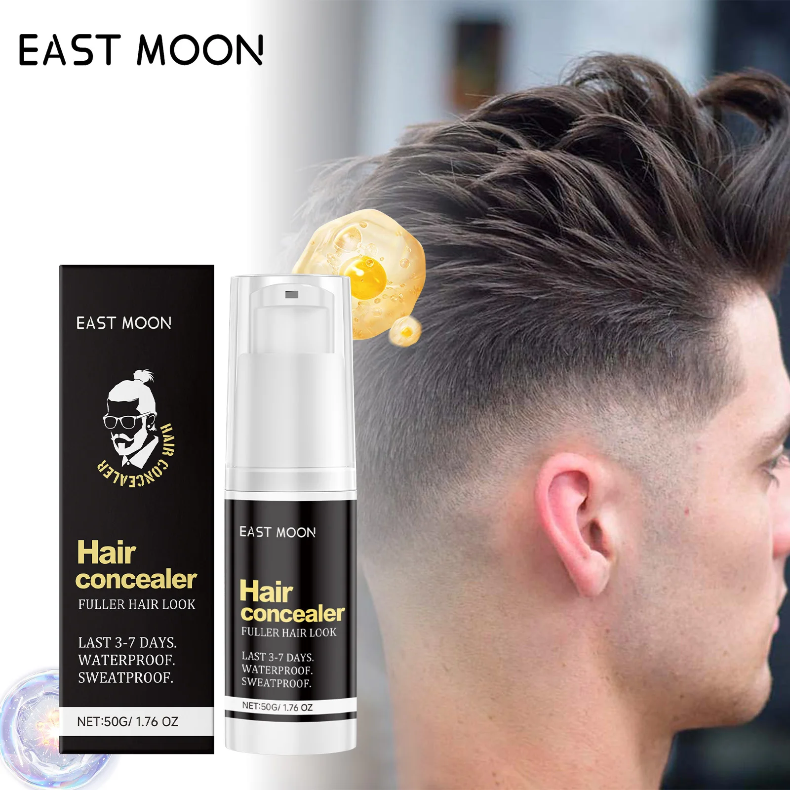 Hair Fill Up Concealer Long Lasting Root Cover Up Dye for Bald Spots and Gray Hair, Hairline Powder for a Natural Volumized Look