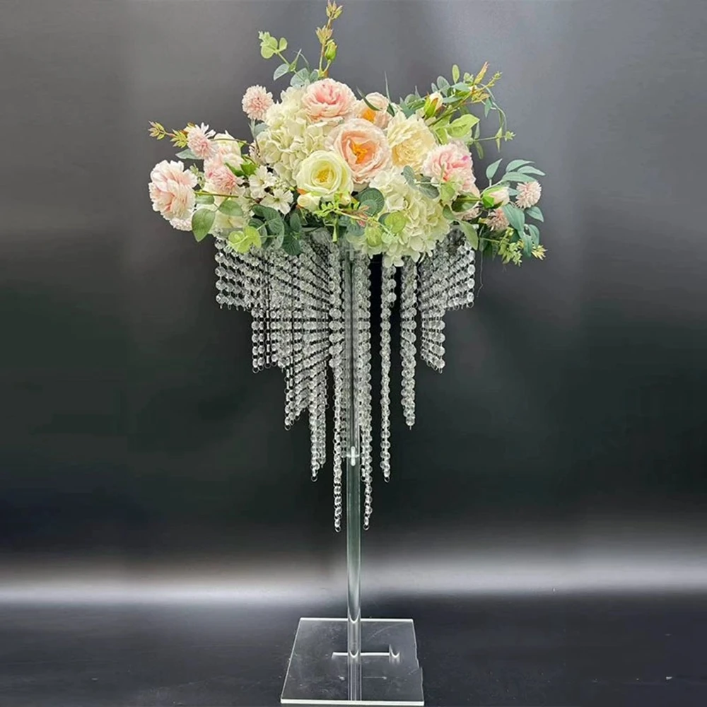 10pcs 80/90/100cm Acrylic Flower Stand for Flower Stand Flower Base Wedding Table Centerpieces Acrylic Centerpiece Stand