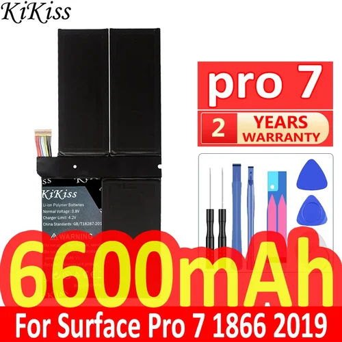 Batería confiable para portátil de 6600 mAh para Microsoft Surface Pro 7 1866 2019 serie de 12,3""