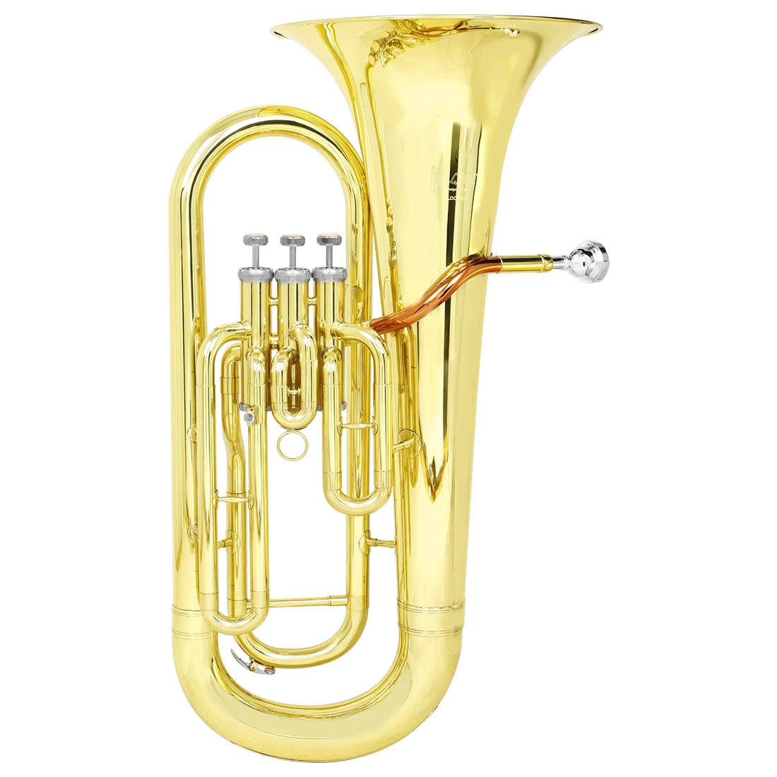 Euphonium Instrument Professional Bb Brass Instrument 3 Piston Tube Phosphor Copper Brass Tuba